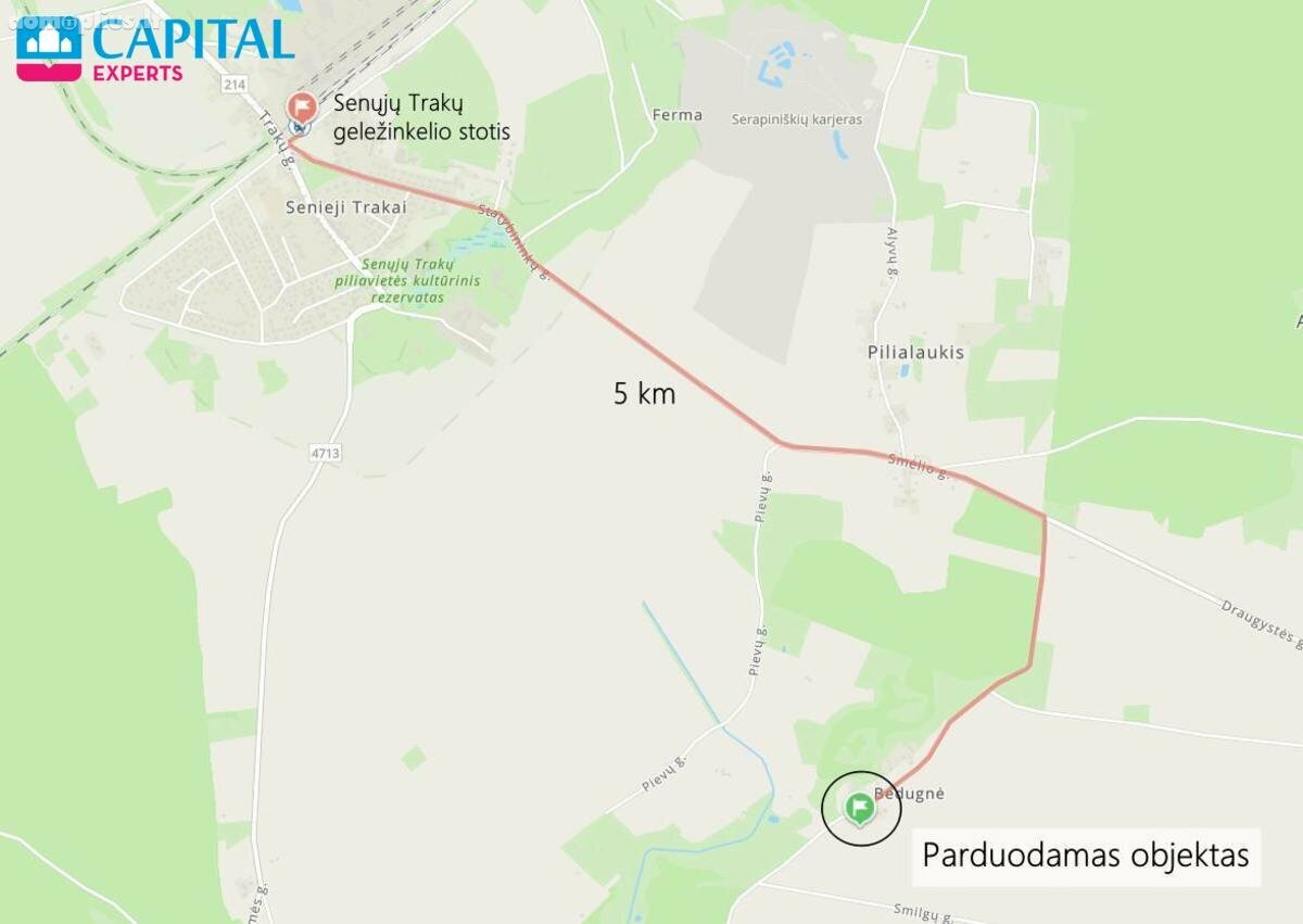 Parduodamas sklypas Trakų rajono sav., Bedugnėje