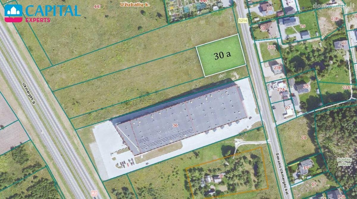 Land for rent Vilniaus rajono sav., Užubaliuose