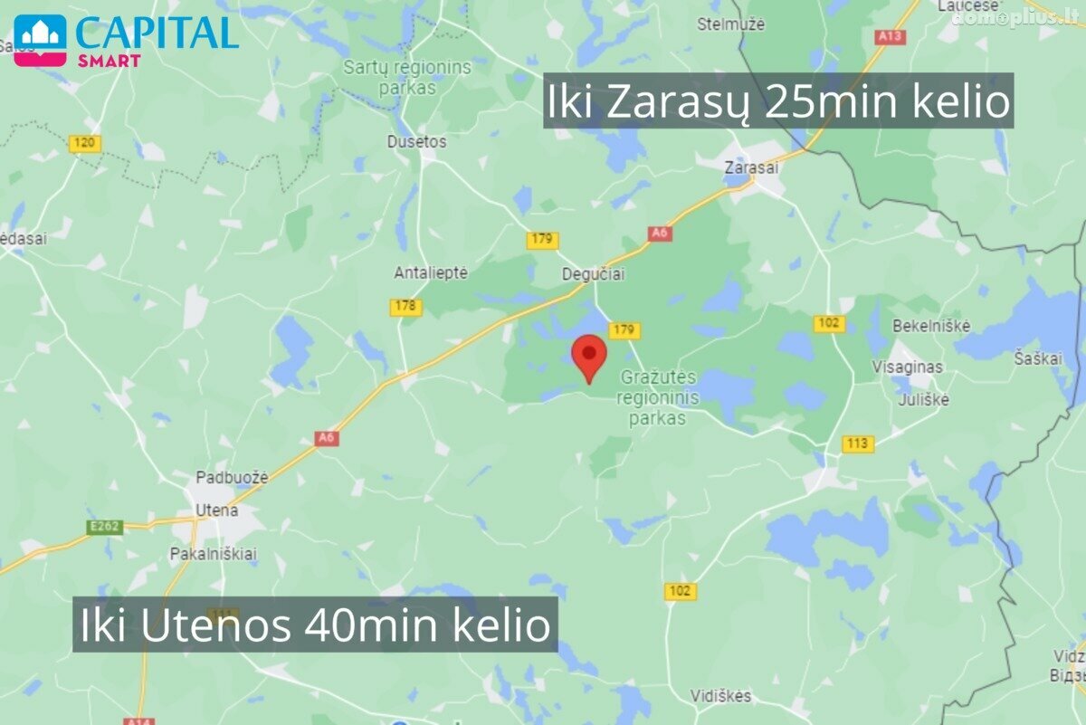 Parduodamas sklypas Zarasų rajono sav., Čepeliškėse