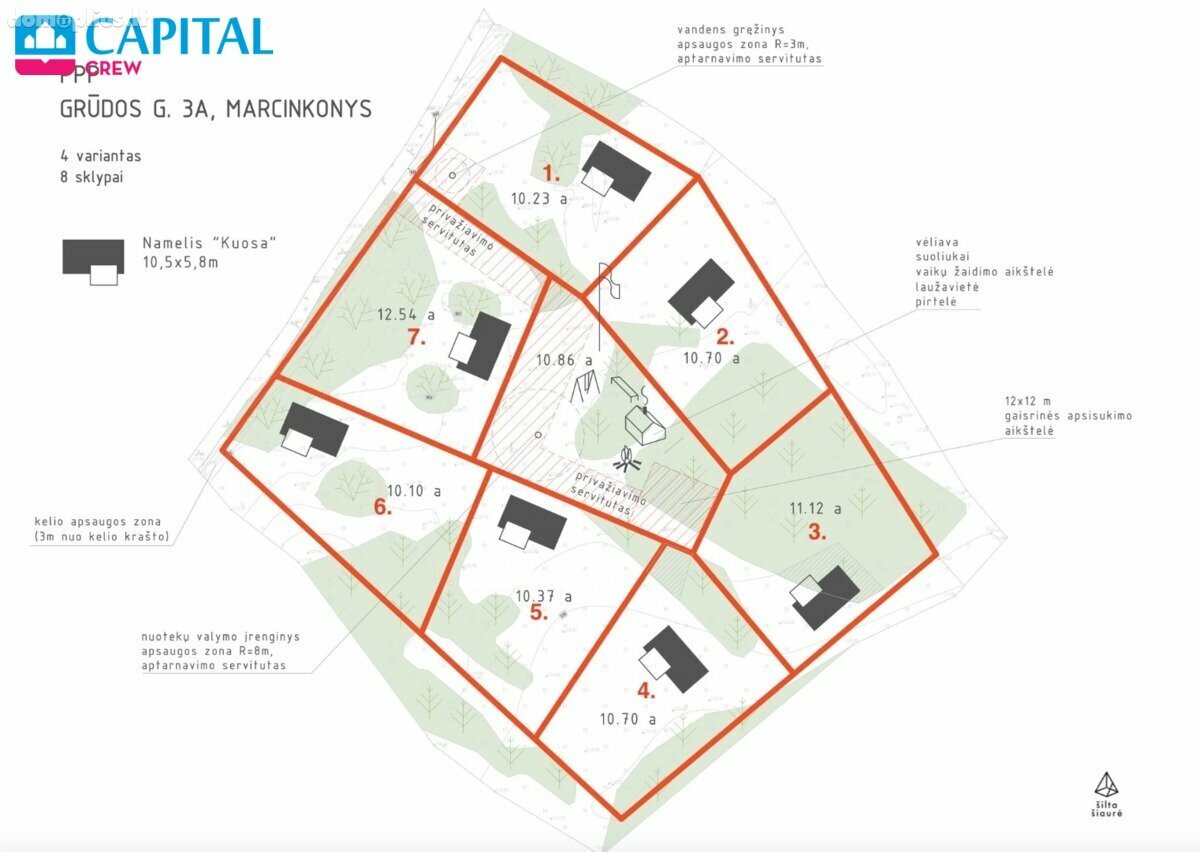 Land for sale Varėnos rajono sav., Marcinkonyse, Grūdos g.