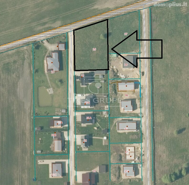 Land for sale Klaipėdos rajono sav., Radailiuose, Pušyno g.