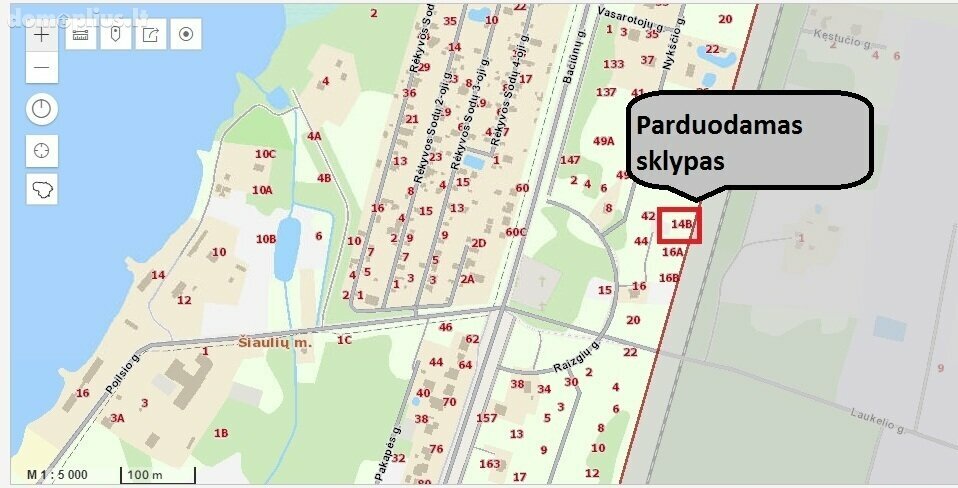 Parduodamas sklypas Šiauliuose, Rėkyvoje, Raizgių g.
