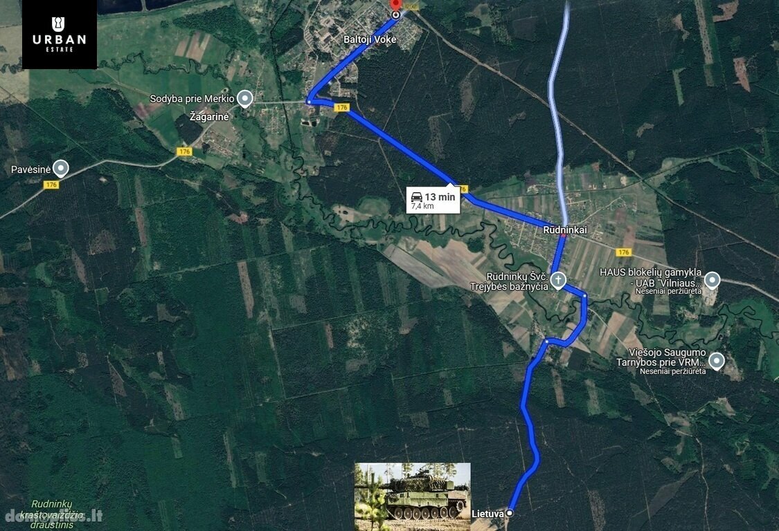 Parduodamas sklypas Vilniuje, Pagiriuose, Baltosios Vokės g.