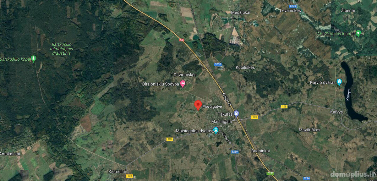 Parduodamas sklypas Vilniaus rajono sav., Maišiagaloje, Pievų g.