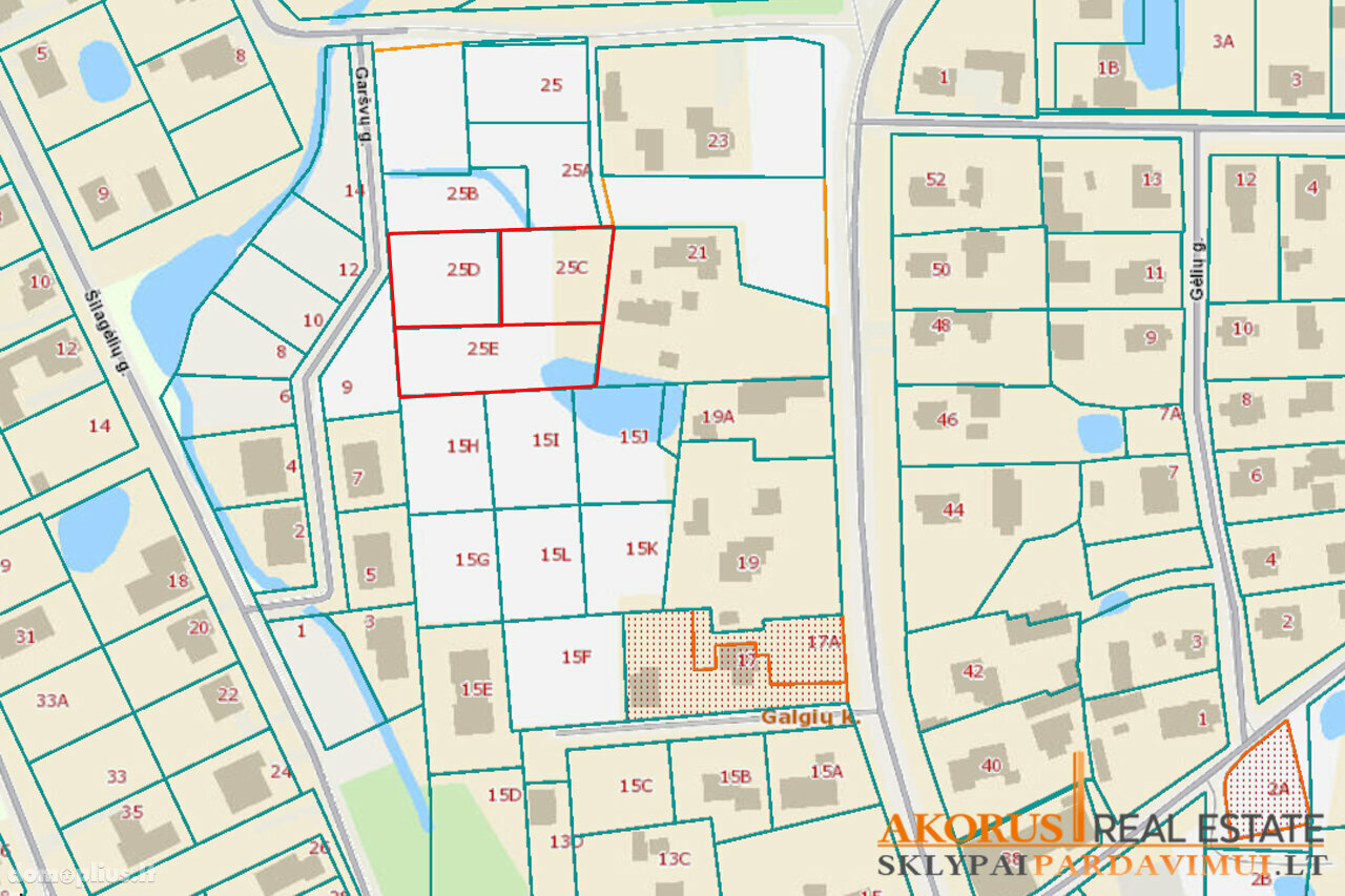 Land for sale Vilniaus rajono sav., Galgiuose, Centrinė g.