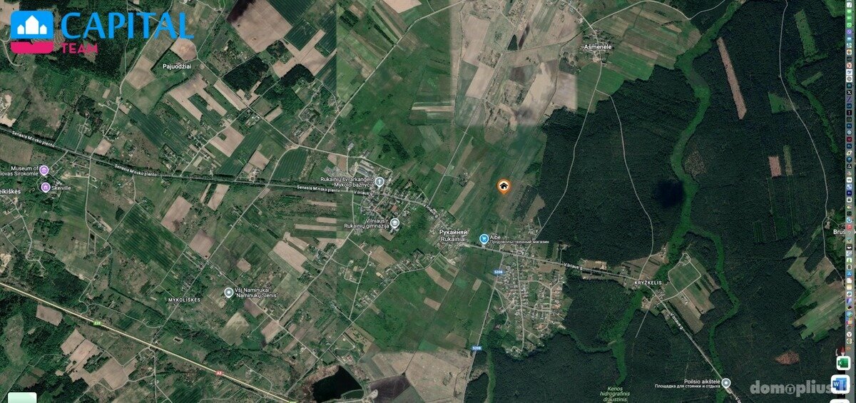 Parduodamas sklypas Vilniaus rajono sav., Rukainiuose