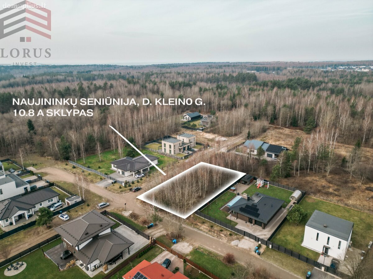 Parduodamas sklypas Vilniuje, Naujininkuose, Danieliaus Kleino g.
