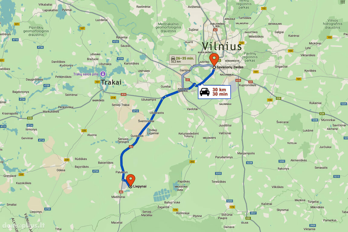 Parduodamas sklypas Trakų rajono sav., Liepynuose