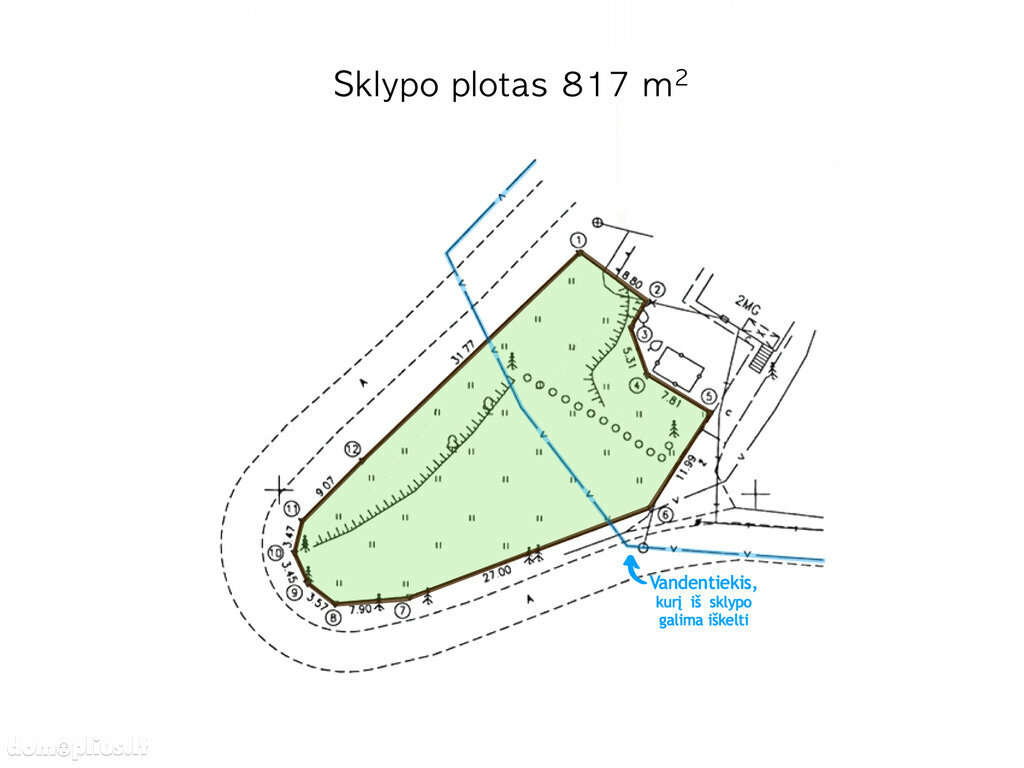 Parduodamas sklypas Trakų rajono sav., Trakuose, S. Nėries g.