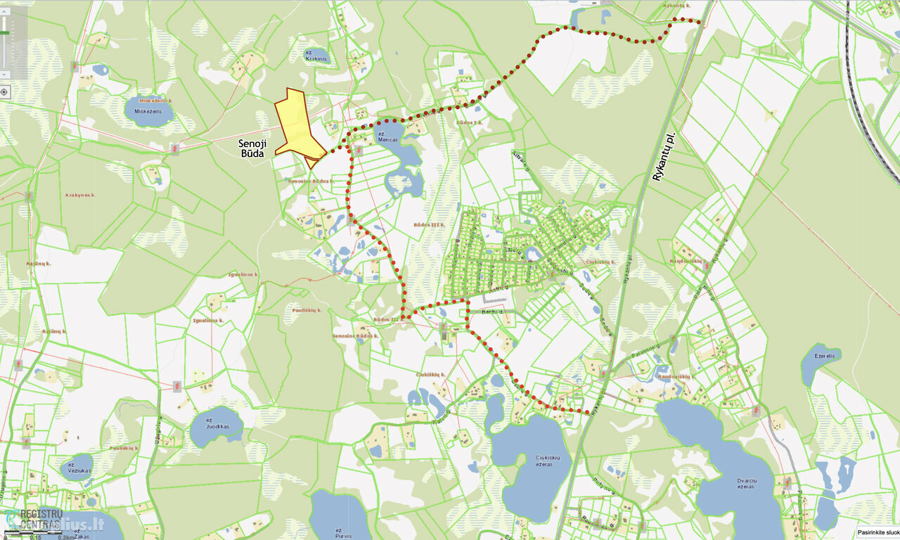 Parduodamas sklypas Trakų rajono sav., Senoji Būda