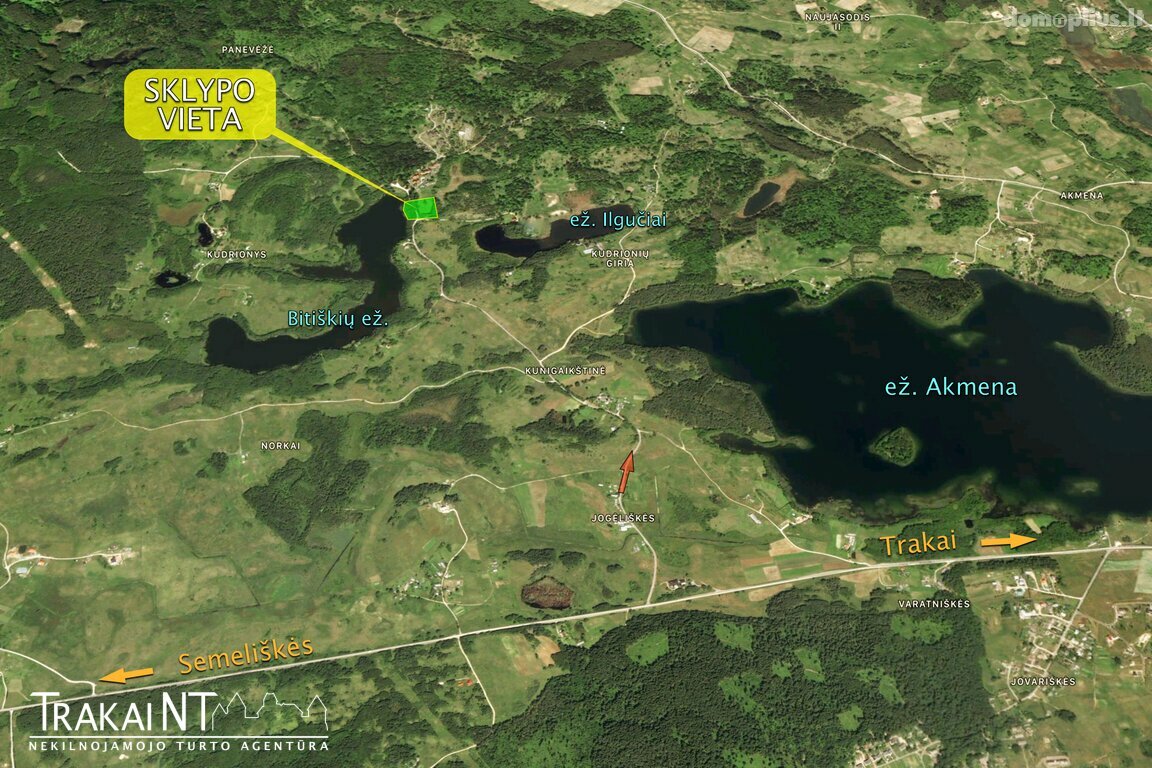 Parduodamas sklypas Trakų rajono sav., Kudrionyse