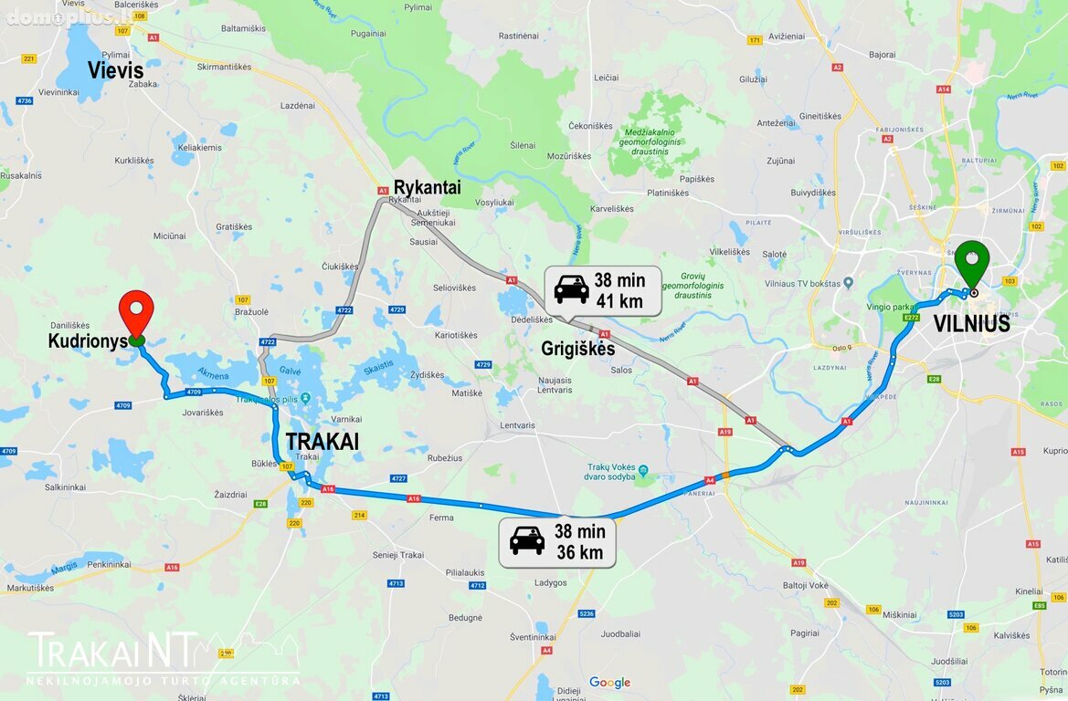 Parduodamas sklypas Trakų rajono sav., Kudrionyse