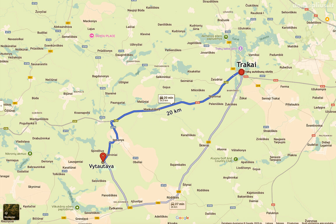 Parduodamas sklypas Trakų rajono sav., Vytautavoje