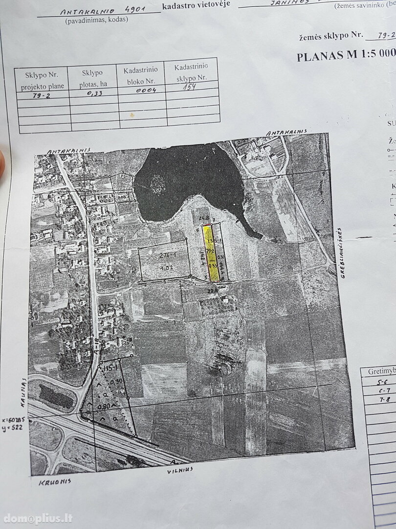 Land for sale Kaišiadorių rajono sav., Antakalnyje