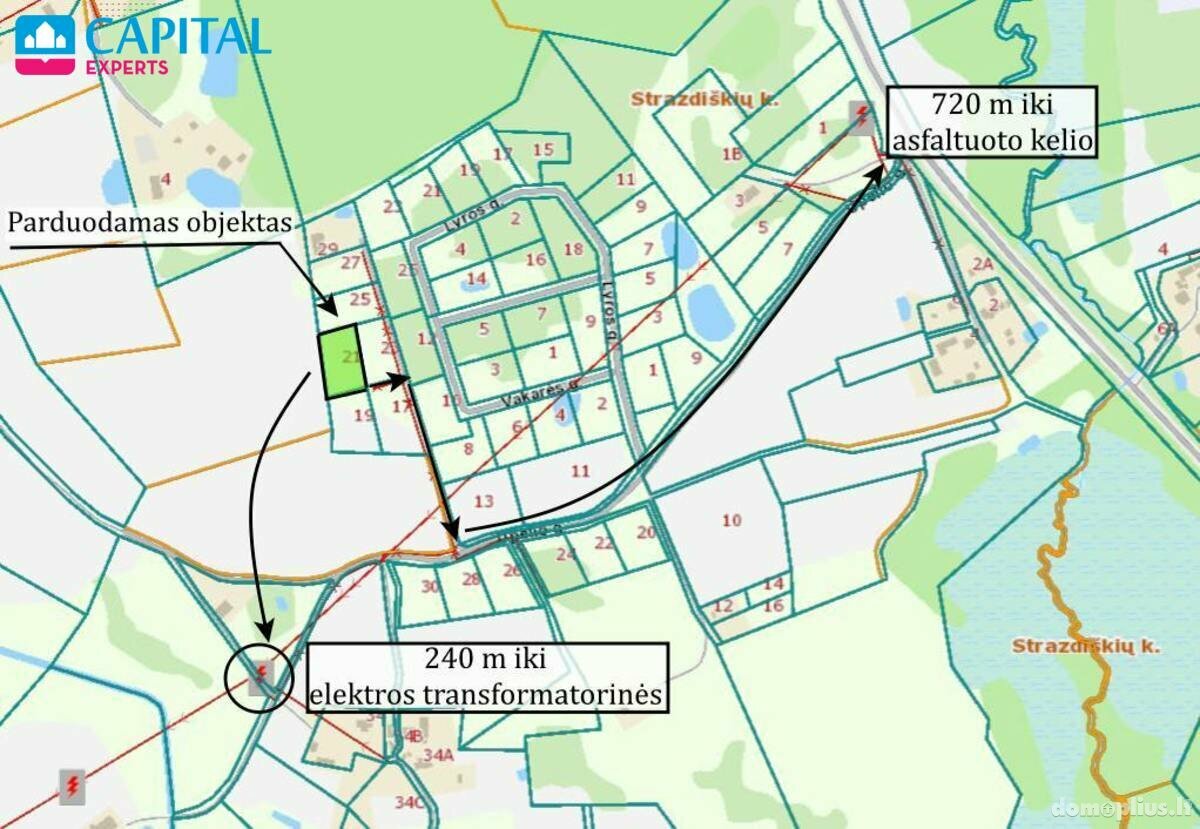 Land for sale Trakų rajono sav., Strazdiškėse