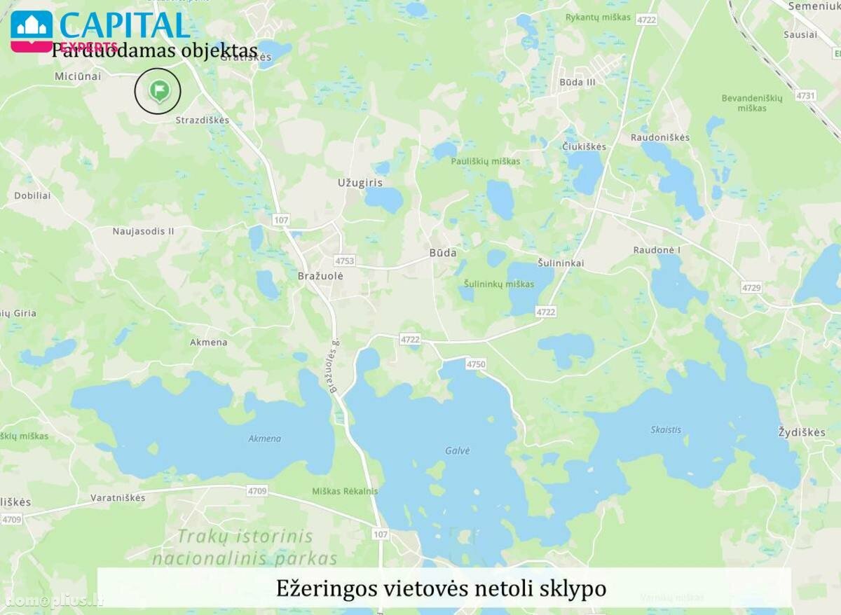 Land for sale Trakų rajono sav., Strazdiškėse