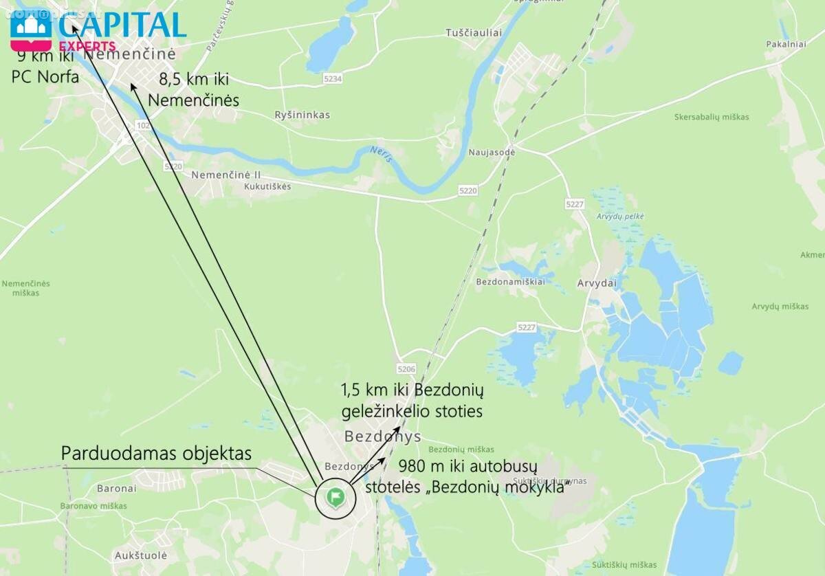 Parduodamas sklypas Vilniaus rajono sav., Bezdonyse, Avietyno g.