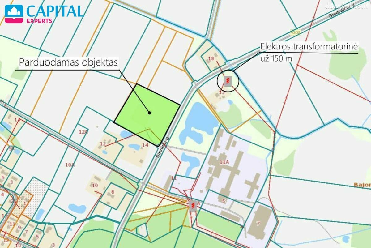 Parduodamas sklypas Širvintų rajono sav., Motiejūnuose
