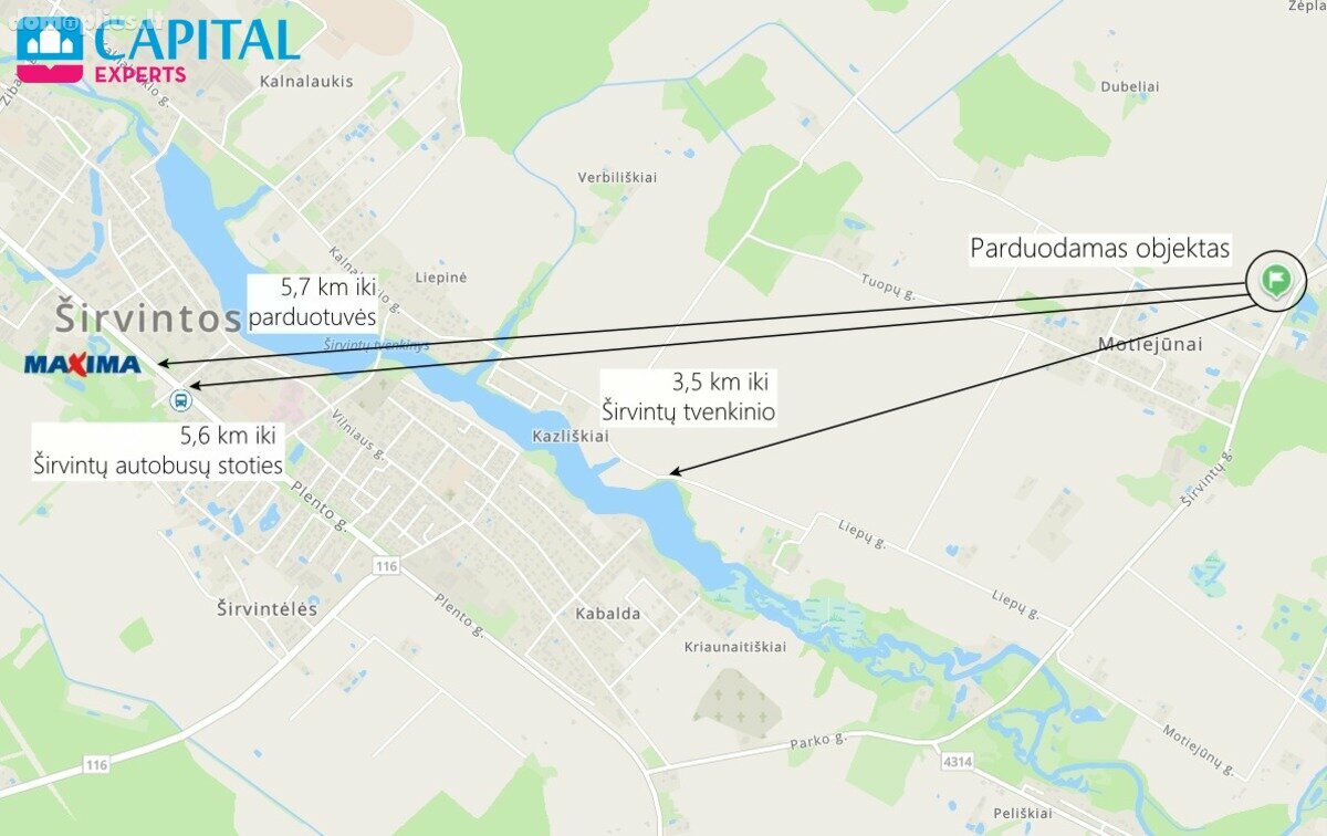 Parduodamas sklypas Širvintų rajono sav., Motiejūnuose