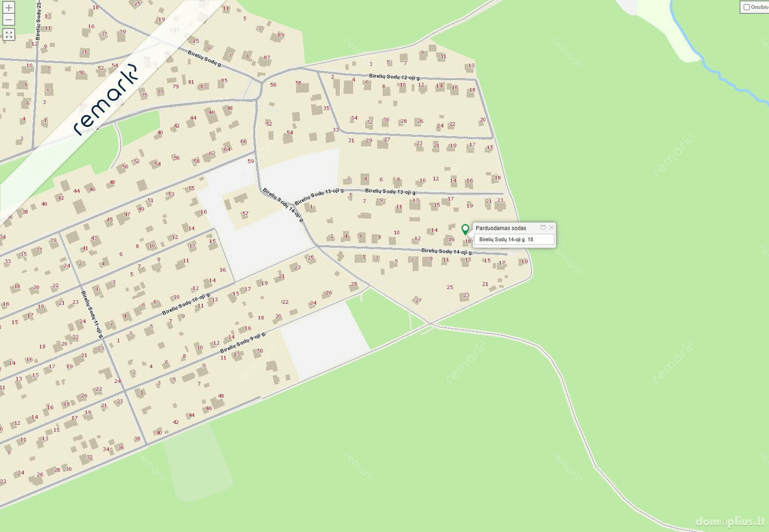 Parduodamas sklypas Vilnius, Vilniuje, Birelių Sodų 14-oji g.