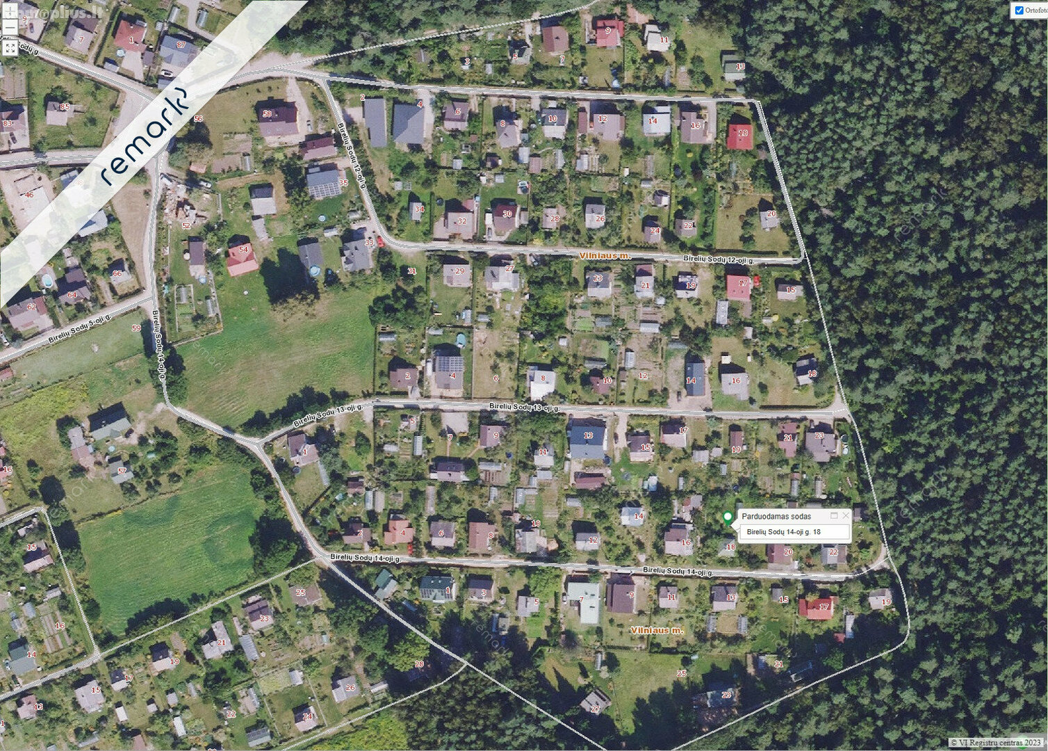 Parduodamas sklypas Vilnius, Vilniuje, Birelių Sodų 14-oji g.