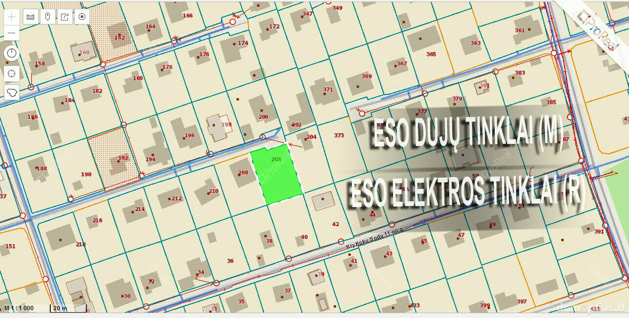Land for sale Vilniuje, Balsiuose, Kryžiokų Sodų 9-oji g.