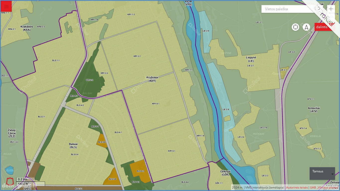 Land for sale Vilniuje, Balsiuose, Kryžiokų Sodų 9-oji g.