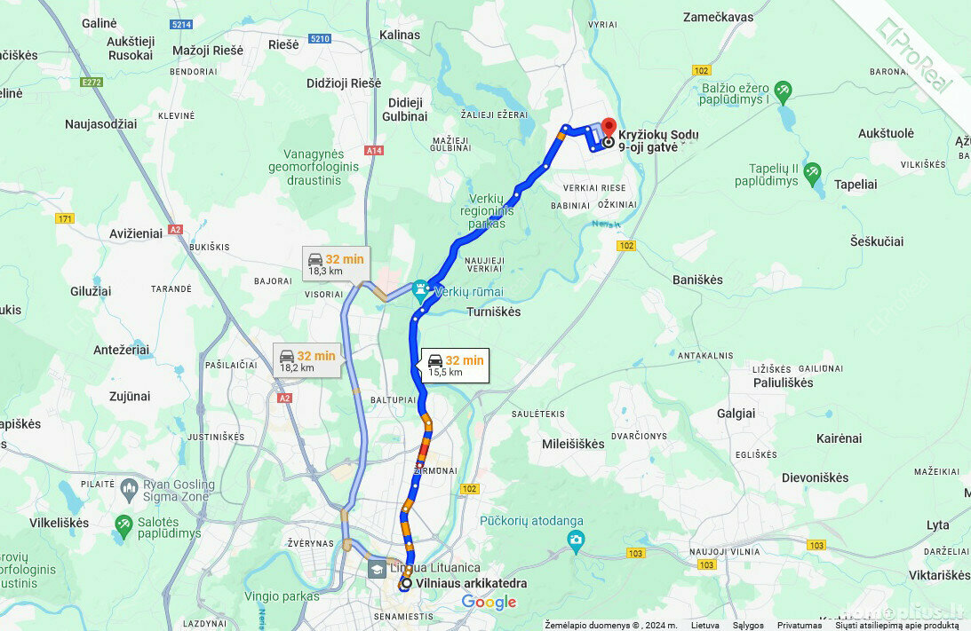 Land for sale Vilniuje, Balsiuose, Kryžiokų Sodų 9-oji g.