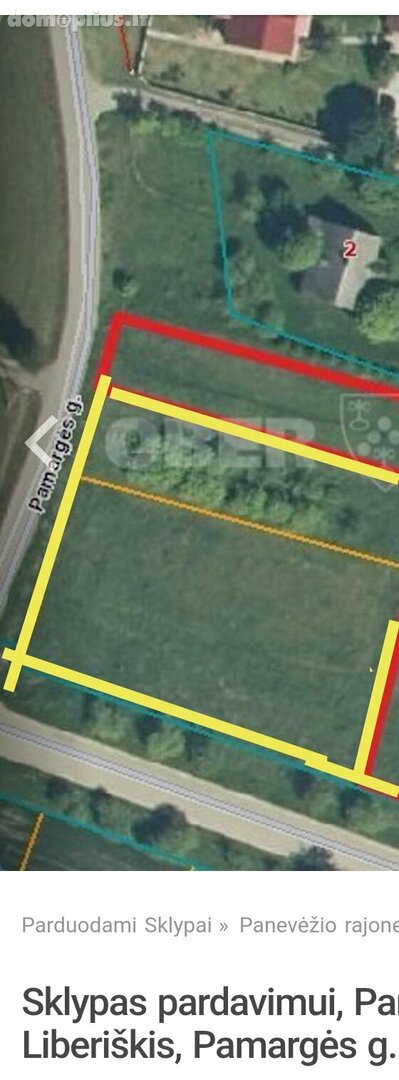 Land for sale Panevėžio rajono sav., Liberiškyje, Pamargės g.