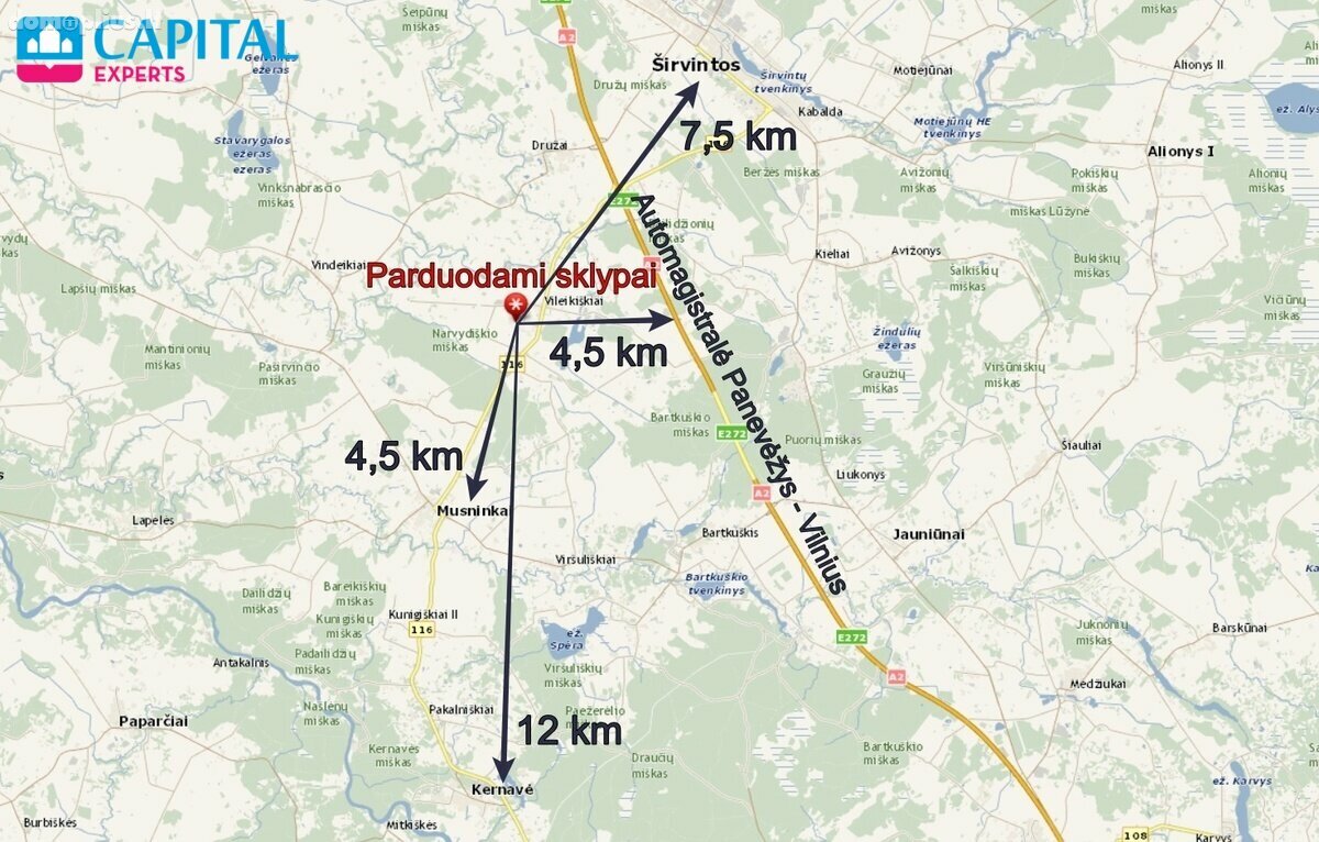 Parduodamas sklypas Širvintų rajono sav., Vileikiškiuose