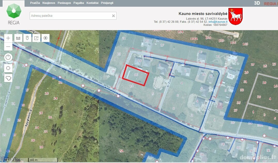 Land for sale Kaune, Vaišvydavoje, Zubrynės g.