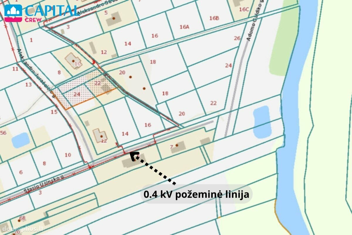 Parduodamas sklypas Vilniuje, Paneriuose, Stasio Ušinsko g.