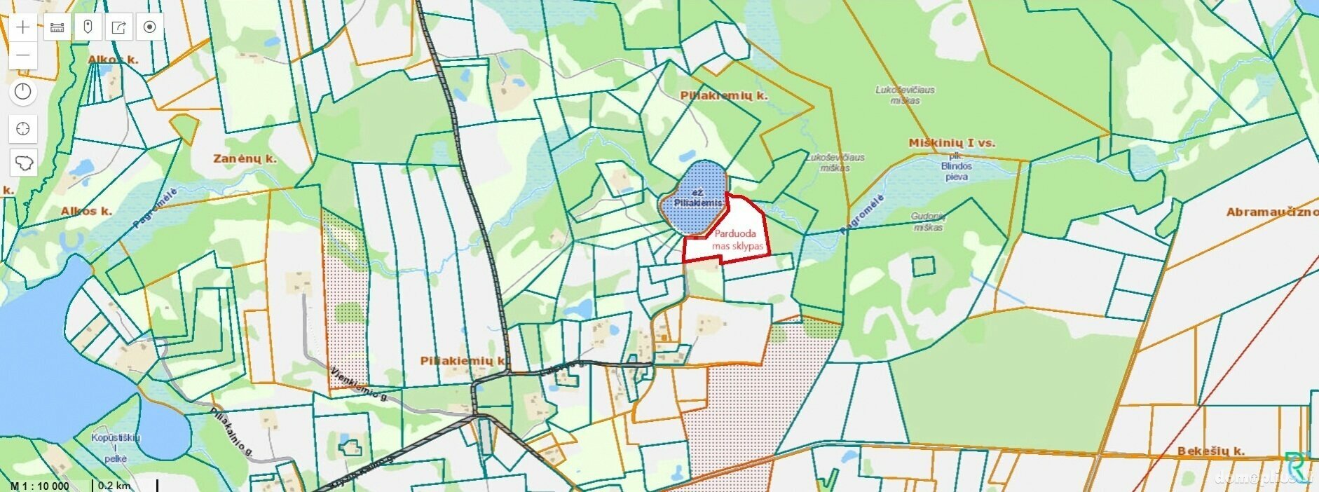 Parduodamas sklypas Molėtų rajono sav., Piliakiemiuose