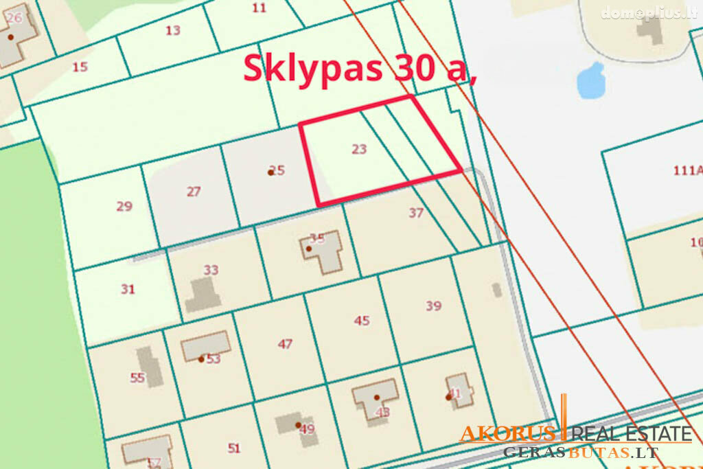 Parduodamas sklypas Vilniaus rajono sav., Saldenėje, Gubojų g.