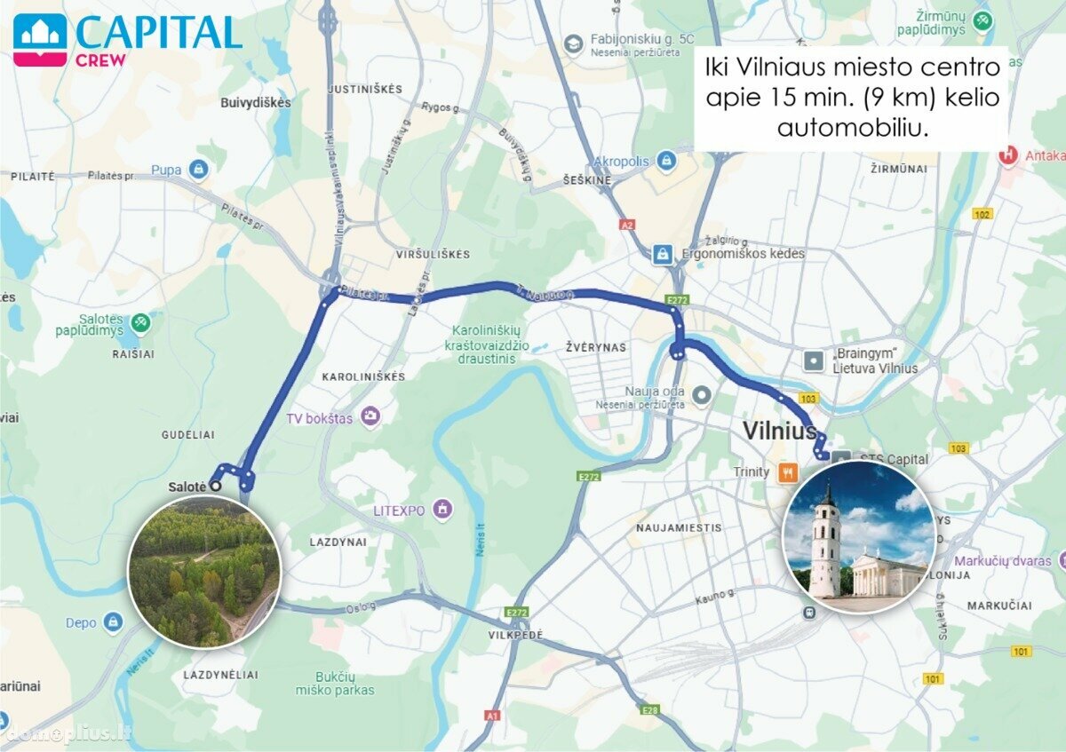 Parduodamas sklypas Vilniuje, Karoliniškėse, M. Mironaitės g.