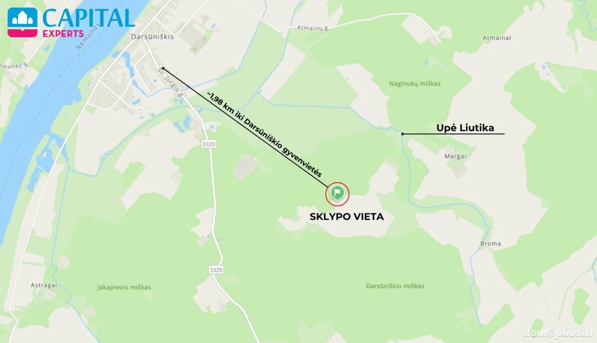 Parduodamas sklypas Kaišiadorių rajono sav., Darsūniškyje