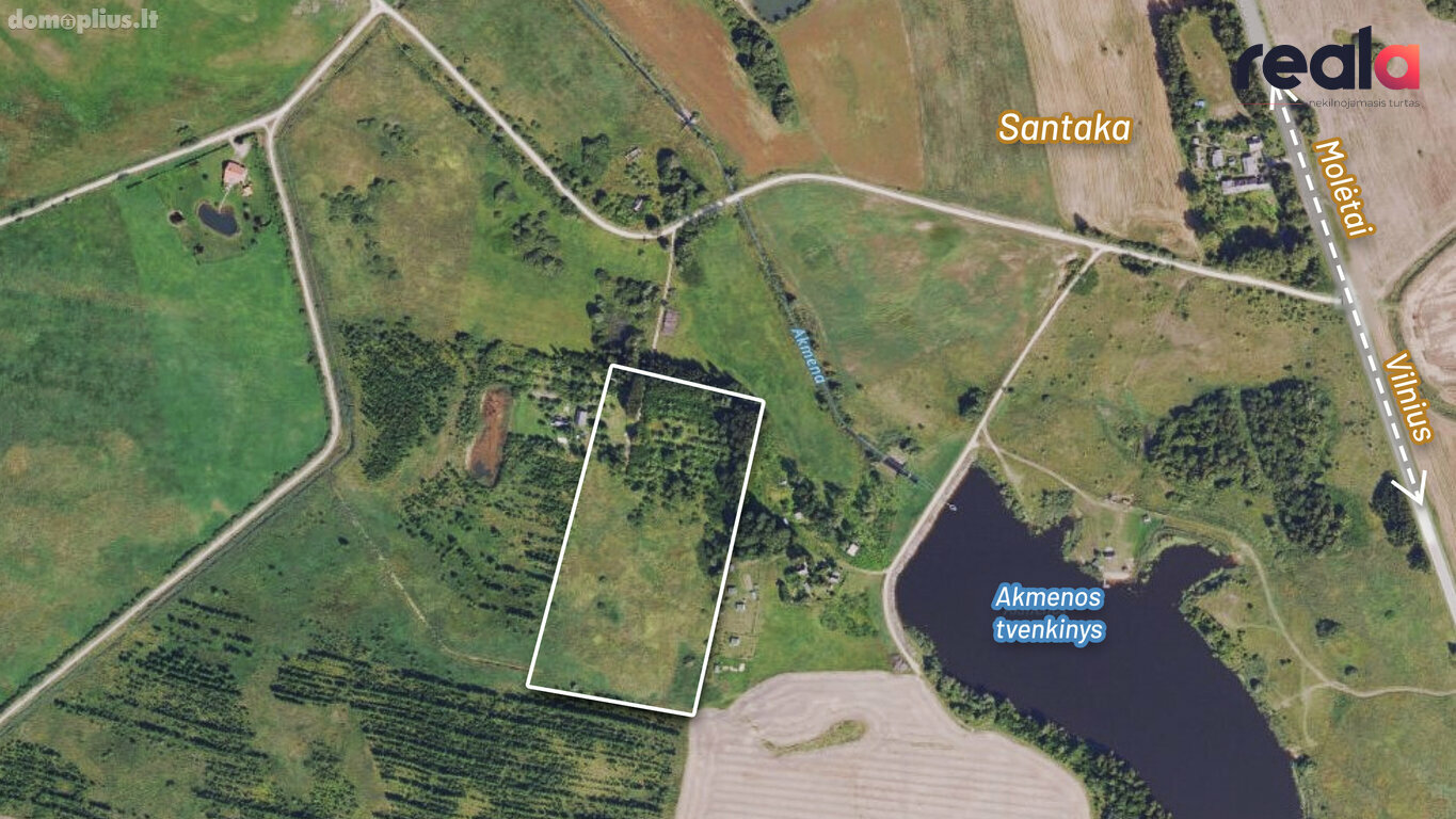 Parduodamas sklypas Vilniaus rajono sav., Santakoje