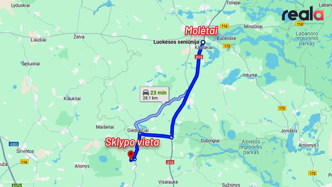 Parduodamas sklypas Vilniaus rajono sav., Santakoje