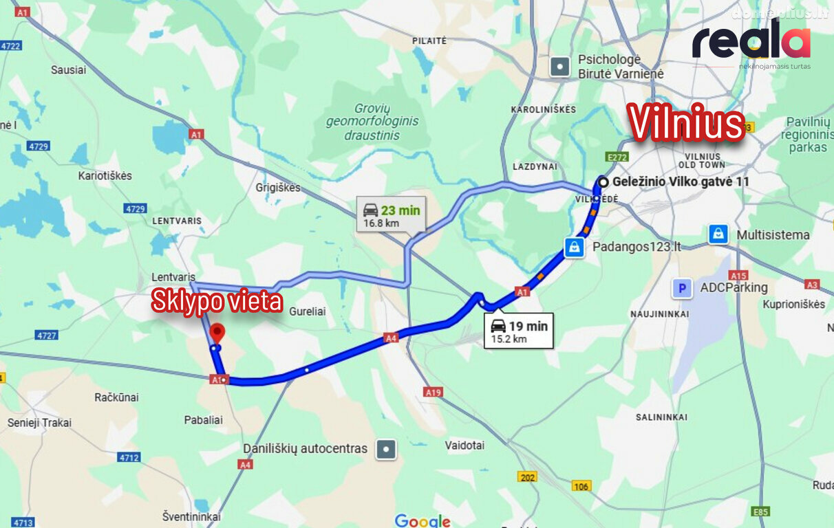 Parduodamas sklypas Vilniuje, Paneriuose, Galvės g.