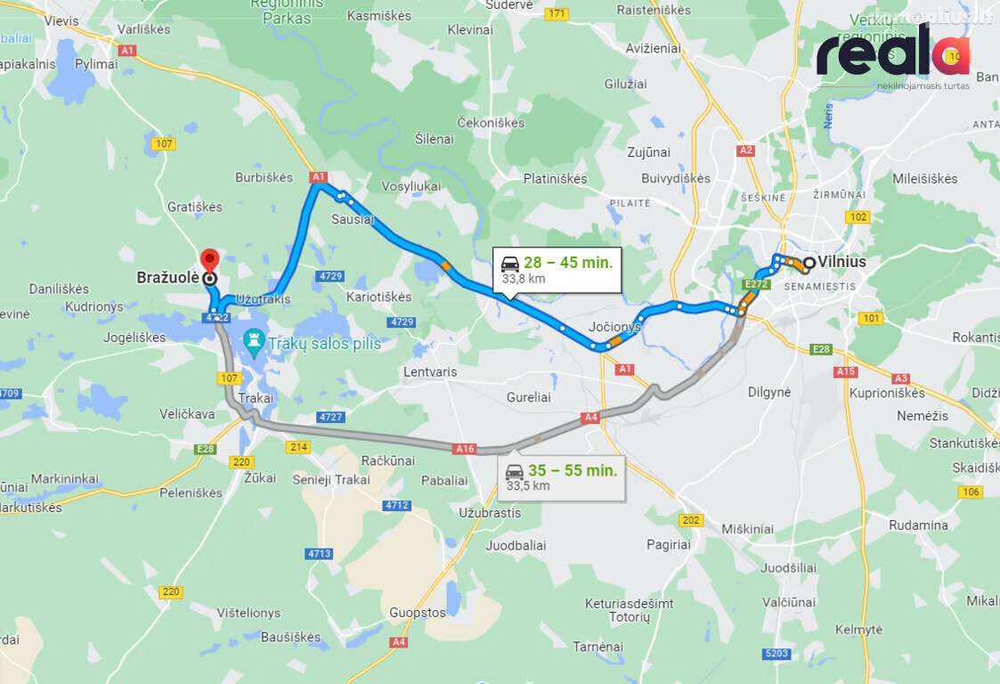 Parduodamas sklypas Trakų rajono sav., Bražuolėje