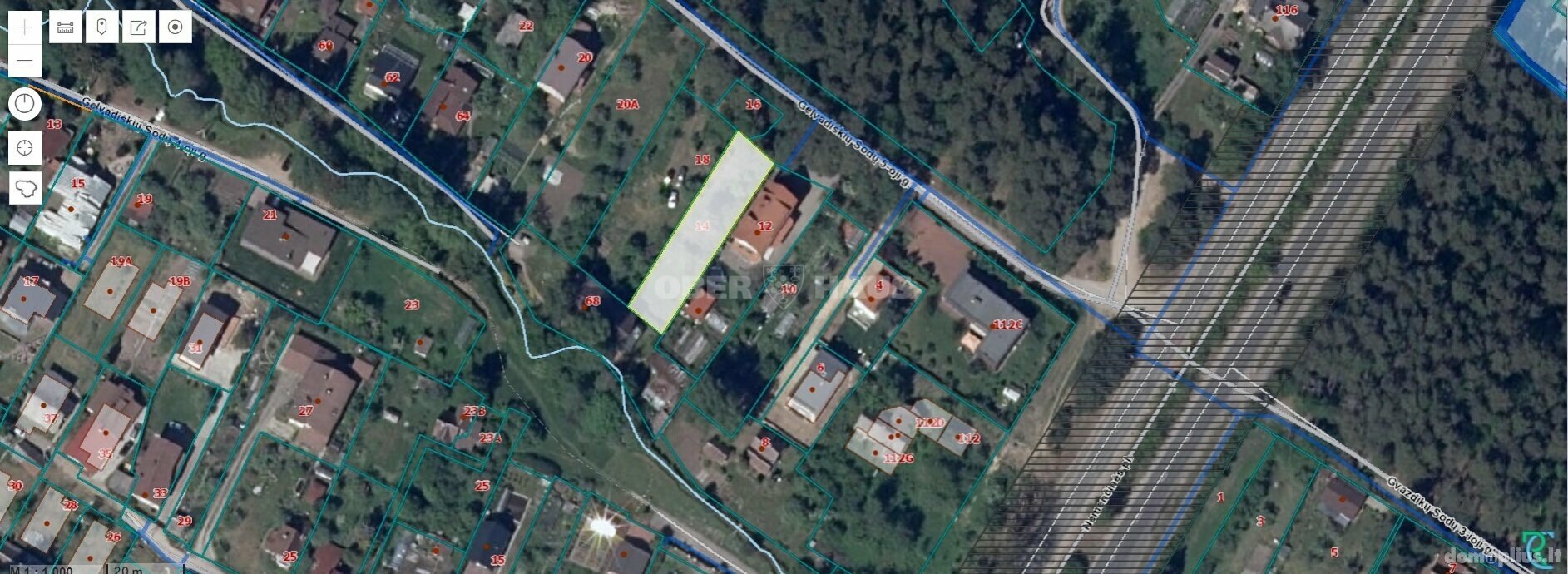 Parduodamas sklypas Vilniuje, Antakalnyje