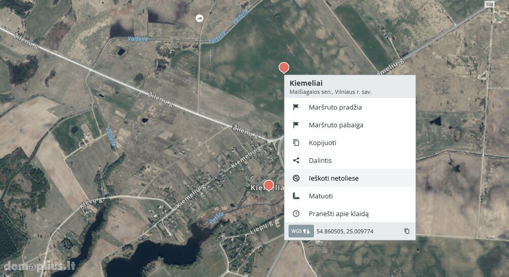 Parduodamas sklypas Vilniaus rajono sav., Kiemeliuose, Kiemelių g.