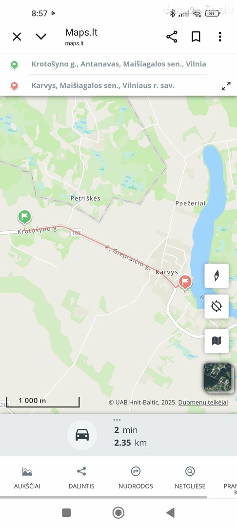 Участок Vilniaus rajono sav., Antanave, Krotošyno g.
