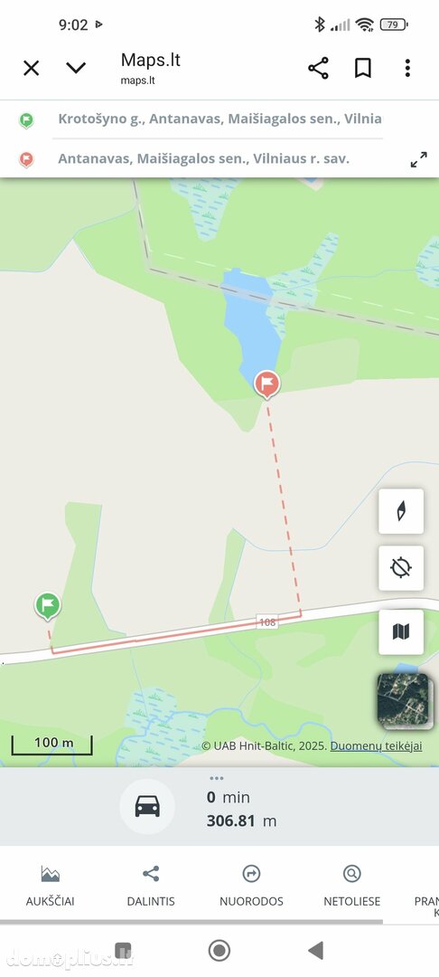 Участок Vilniaus rajono sav., Antanave, Krotošyno g.