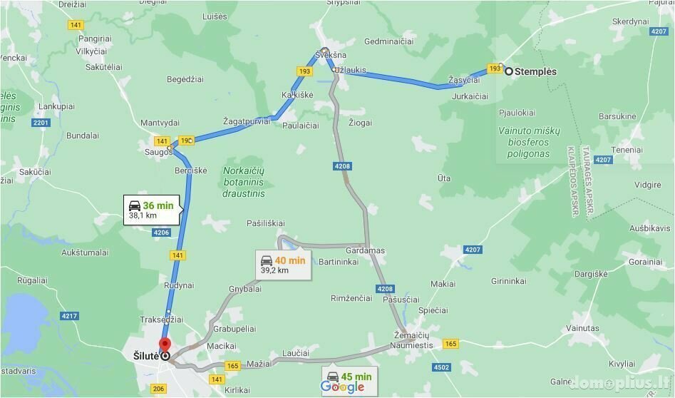 Parduodamas sklypas Šilutės rajono sav., Stemplėse