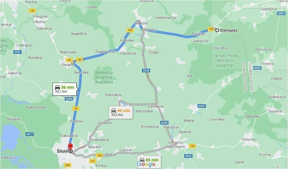 Parduodamas sklypas Šilutės rajono sav., Stemplėse