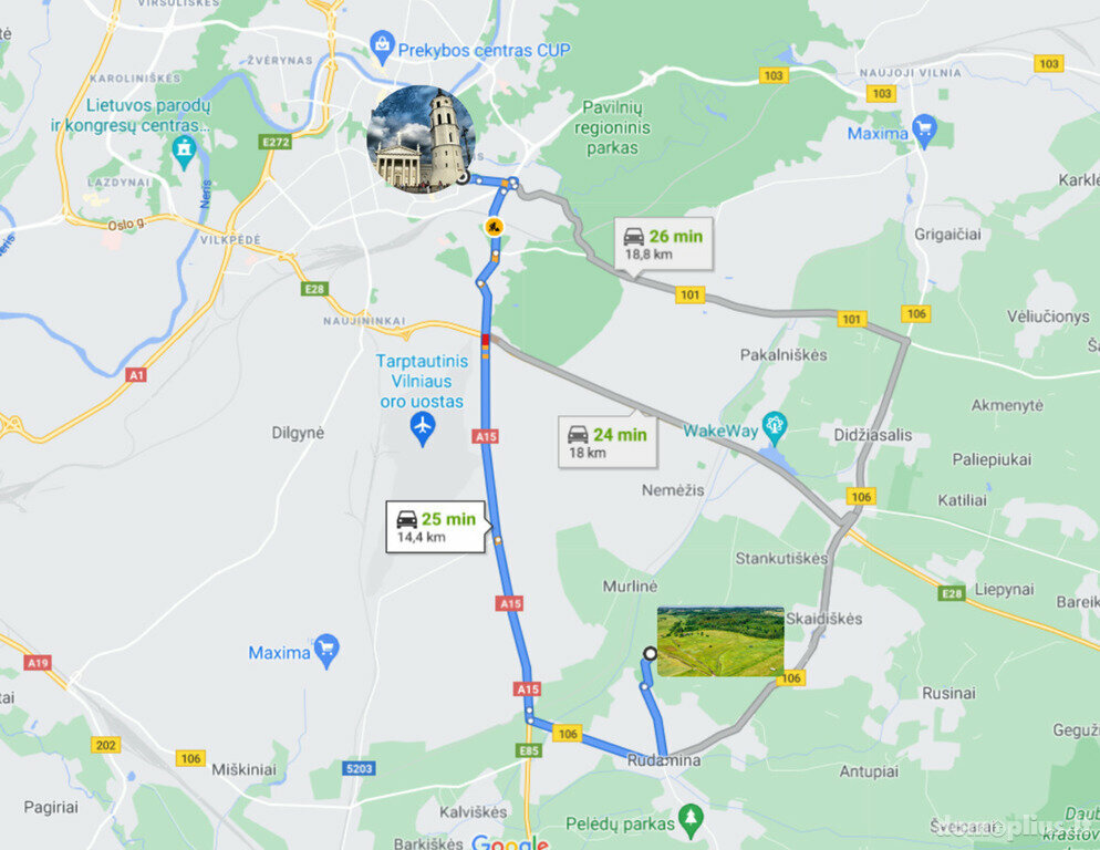 Parduodamas sklypas Vilniaus rajono sav., Murlinėje