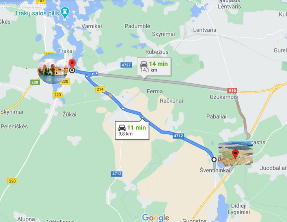 Parduodamas sklypas Trakų rajono sav., Šventininkuose