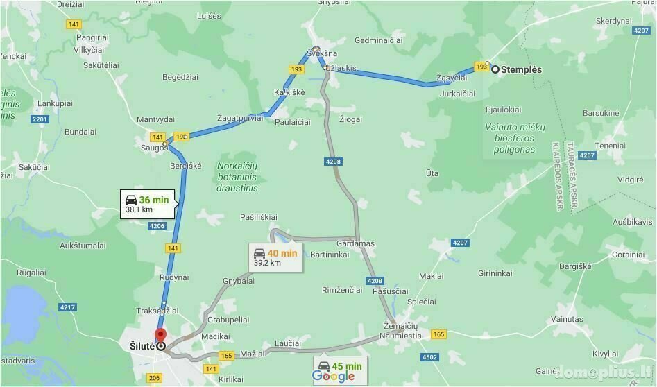 Parduodamas sklypas Šilutės rajono sav., Stemplėse