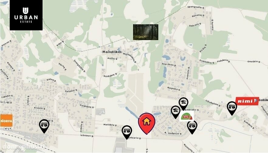 Участок Vilniuje, Aukštieji Paneriai, Užutrakio g.